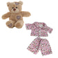 8 Inch Brown Bear Plush with Unique Unicorn PJs – 16 Inch Size