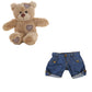 8 Inch Brown Bear Plush with Jeans Outfit – 16 Inch Size