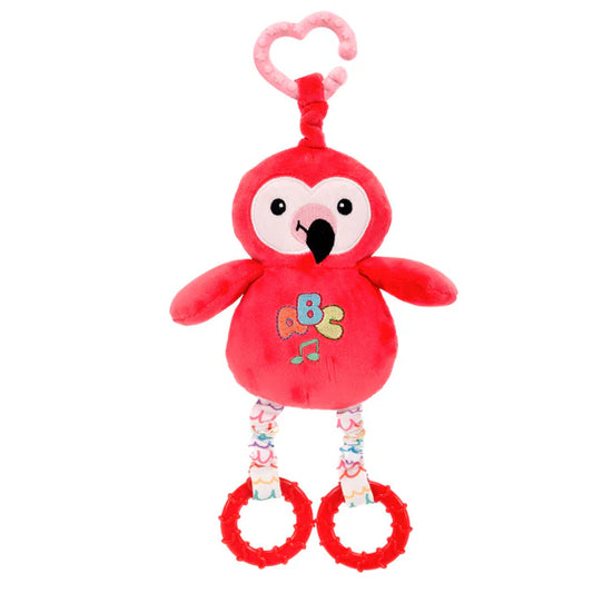 Baby 8.5 Inch Flamingo Activity Plush – Soft Interactive Toy