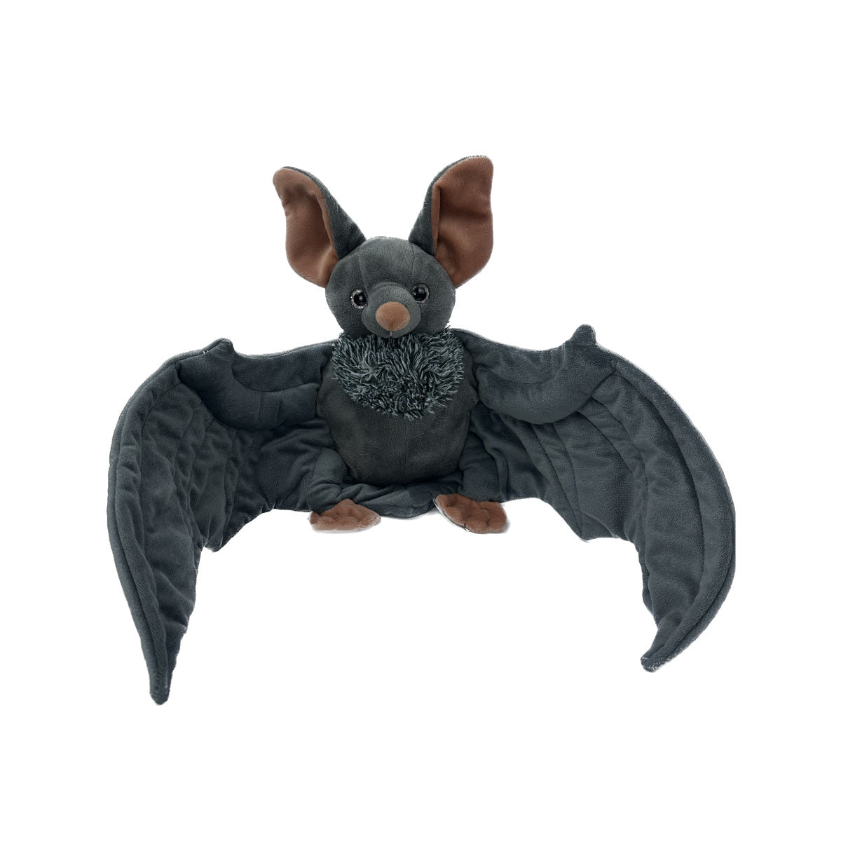 Twilight the Bat 16-inch stuffed animal – soft black plush with embroidered eyes and wings, perfect for Halloween décor and cuddling