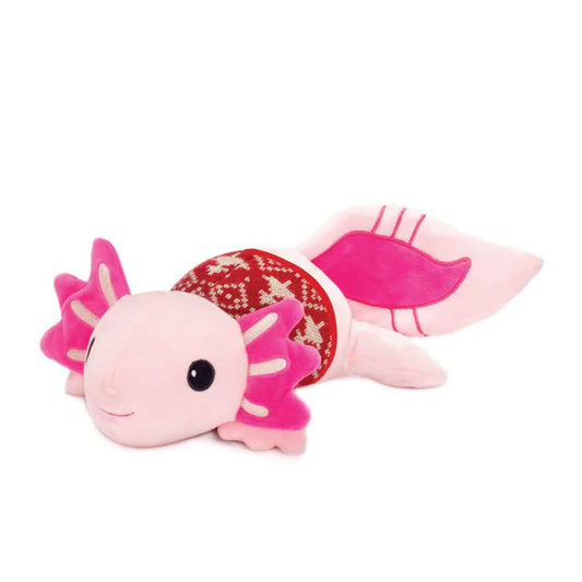 “10.5 Inch Laying Axolotl Plush – Soft Stuffed Animal Toy”