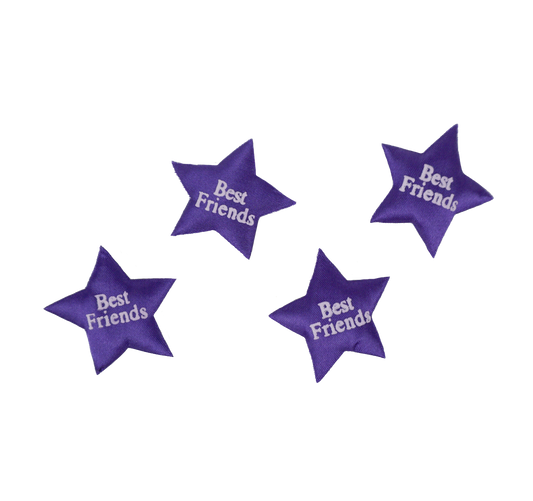 Purple Star Pattern 'Best Friends' T-Shirt - Ideal Gift for Besties