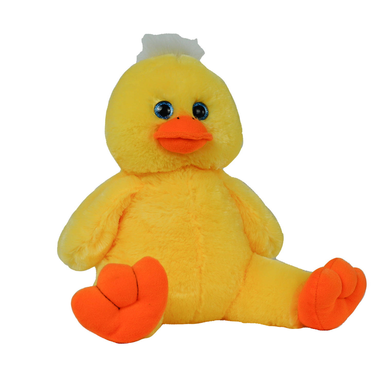 16-inch yellow duck stuffed toy perfect for cuddling and playtime