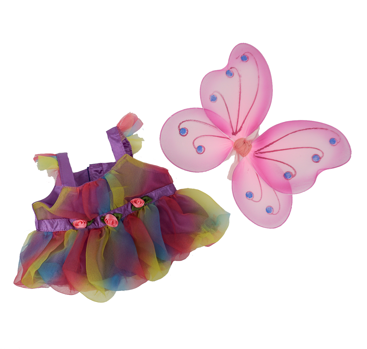 Fairy Butterfly Costume with Wings for 16-Inch Stuffed Toy