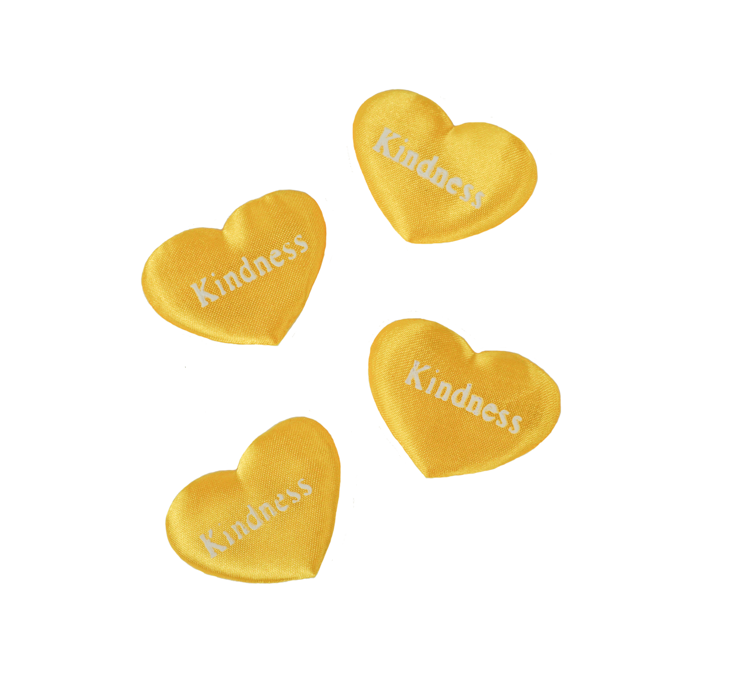 Yellow Heart Print Wall Art – “KINDNESS” Inspirational Decor for Home