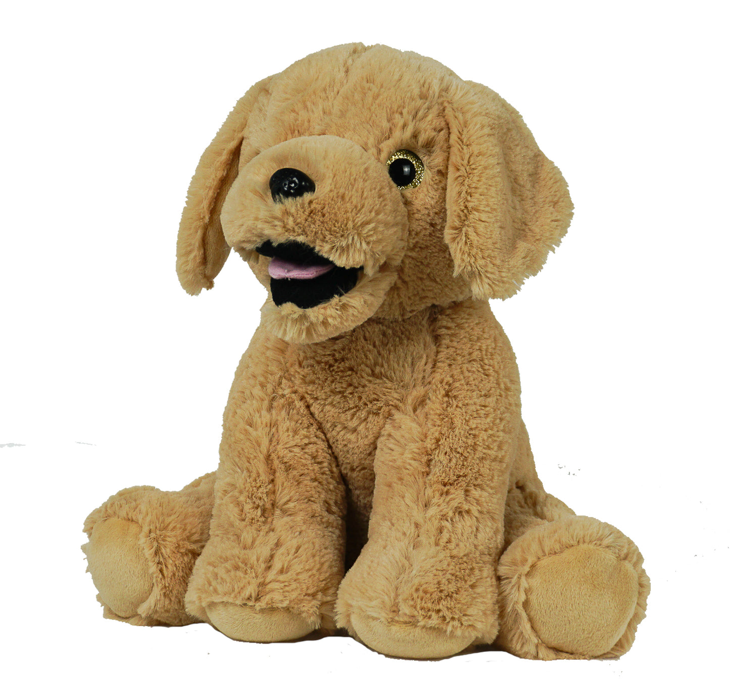 16-Inch Tan Labrador Plush Toy – Soft and Huggable Stuffed Dog