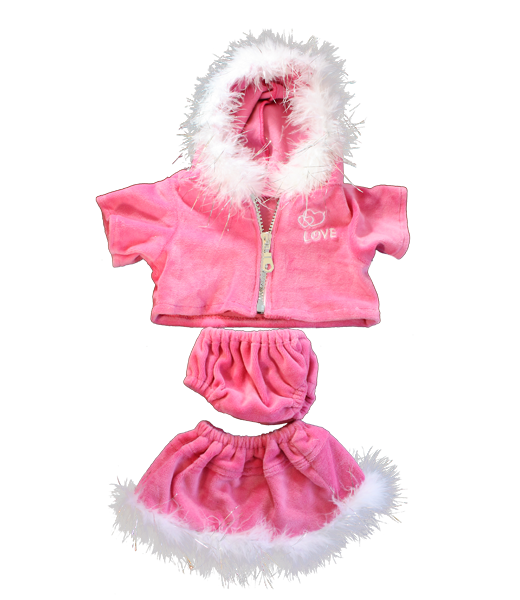 Pink Love Outfit (16 Inch) – Cute Plush Toy Clothes for Stuffed Animals