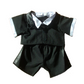 Brown Patches Bear 8 Inch Plush with Classic Black Tuxedo Outfit