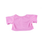 Brown Patches Bear 8 Inch Plush with Pink T-Shirt Outfit
