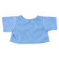 Brown Bear Plush 8 Inch with Light Blue T-Shirt 16 Inch