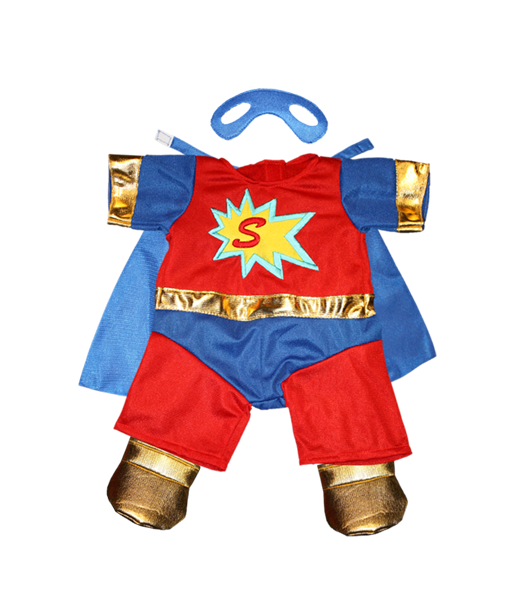 SuperBear Outfit with Mask 16 Inch