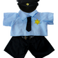 Brown Bear Plush 8 Inch with Policeman Outfit 16 Inch