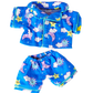 Brown Patches Bear 8 Inch Plush with Sunny Days Blue Pajamas