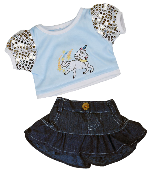 Unicorn Glitter Outfit 16 Inch