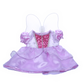 Brown Patches Bear 8 Inch Plush with Purple Cinderella Dress & Wings