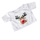 Brown Bear 8 Inch in Reindeer T-Shirt with Red Puff Nose