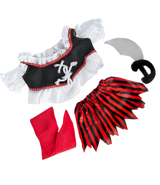 Pirate Girl Costume with Sword 16 Inch