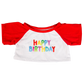 Brown Bear Plush 8 Inch with Happy Birthday T-Shirt Red 16 Inch