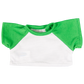 Brown Patches Bear 8 Inch Plush with White T-Shirt & Green Sleeves