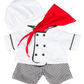 Brown Bear 8 Inch Plush with Chef Outfit 16 Inch