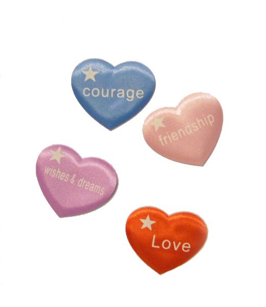 Colorful Heart Inserts (50 qty/bag)