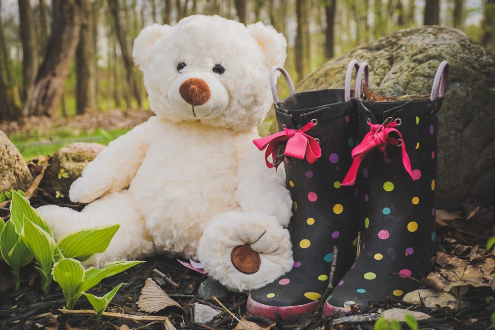 Cute White Twist Teddy Bear with Soft Fur - Ideal for Valentine’s Day