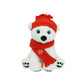 Red Hat & Scarf for 16-Inch Teddy Bear Plush Toy