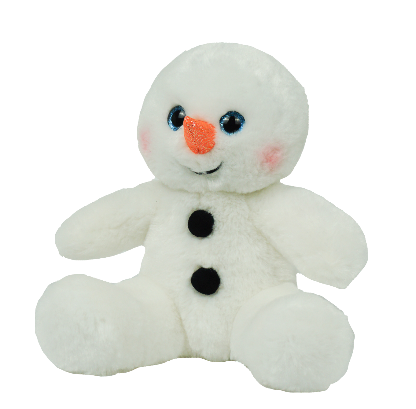 Snowman 8-Inch Plush Toy – Soft Stuffed Winter Snowman for Kids