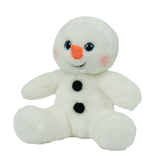 Snowman 8-Inch Plush Toy – Soft Stuffed Winter Snowman for Kids