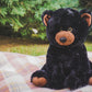 Eco-Friendly 16 Inch Black Bear Plush Toy - Soft & Huggable, Perfect for Kids