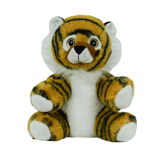 8-Inch Tiger Plush – Soft Stuffed Animal with Realistic Stripes