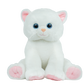 White Kitty 16-inch stuffed toy, soft and cuddly plush cat with embroidered details.
