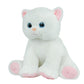 Close-up of the White Kitty stuffed toy, showing fluffy fur and huggable design.