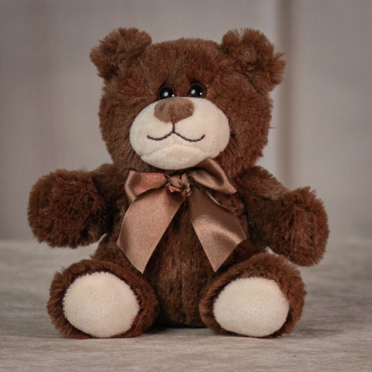 6 Inch Cute Teddy Trio - Adorable Chocolate Brown Stuffed Bears