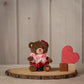 9 Inch Valentine Scrunchie Bear - Cute & Cozy Valentine's Day Gift