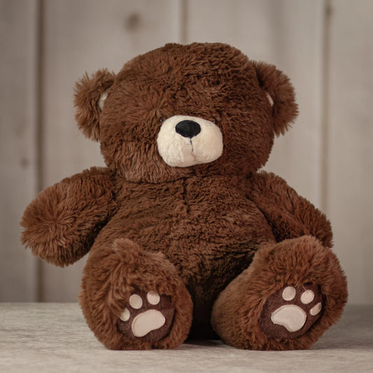 18 Inch Big Fluffy Bear Quartet - Soft Chocolate Brown Plush Teddy