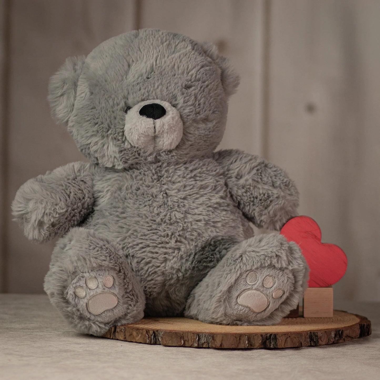 18 Inch Big Fluffy Gray Bear Quartet – Soft Plush Teddy Bears