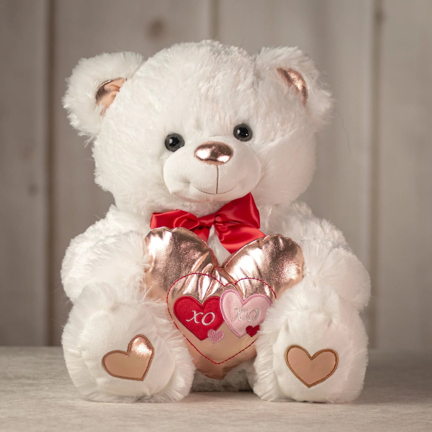 14 Inch Sparkle Heart Bear  – Adorable Plush Toy Gift