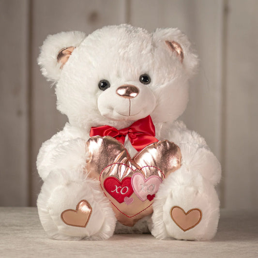 14 Inch Sparkle Heart Bear  – Adorable Plush Toy Gift