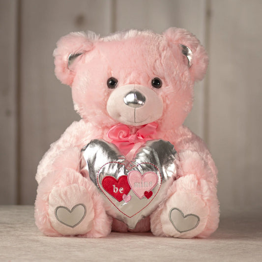 14 Inch Sparkle Heart Bear  – Adorable Plush Toy Gift