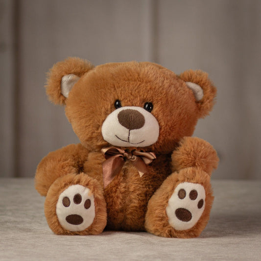 8 Inch Small Brown Bear Pair - Friendly, Soft Plush Bears for Collecting