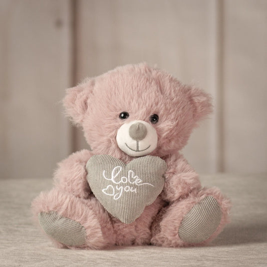 7 Inch Dusty Pink Val Bear - Soft & Adorable Teddy Bear