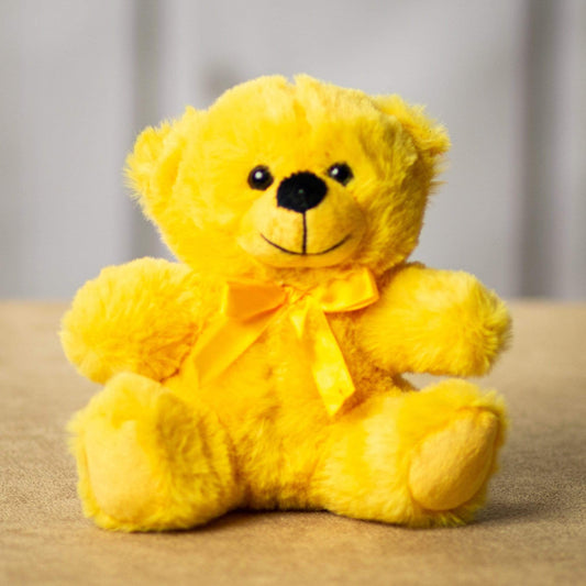 6 Inch Bumblebee Yellow Colorama Bear - Cute Plush Teddy for Collectors