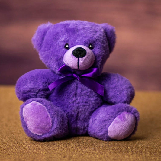 6 Inch Purple Majesty Colorama Bear - Soft Plush Stuffed Animal Toy