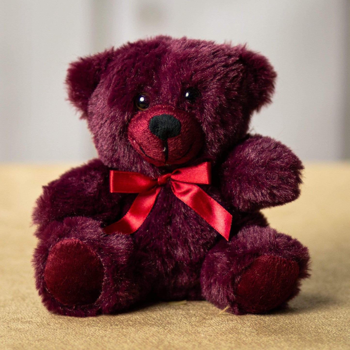 6 Inch Rosewood Maroon Colorama Bear - Plush Stuffed Animal Toy Gift