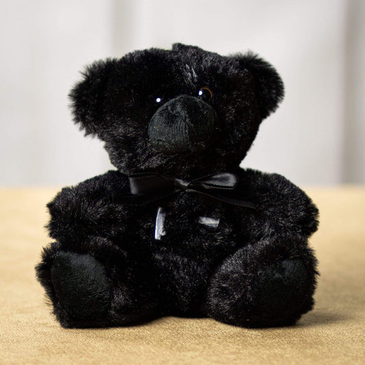 6 Inch Top Hat Black Colorama Bear – Plush Stuffed Animal Accessory