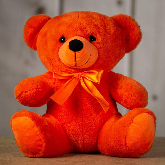 14 Inch Rainbow Colorama XL Bear - Orange Plush Stuffed Animal Toy