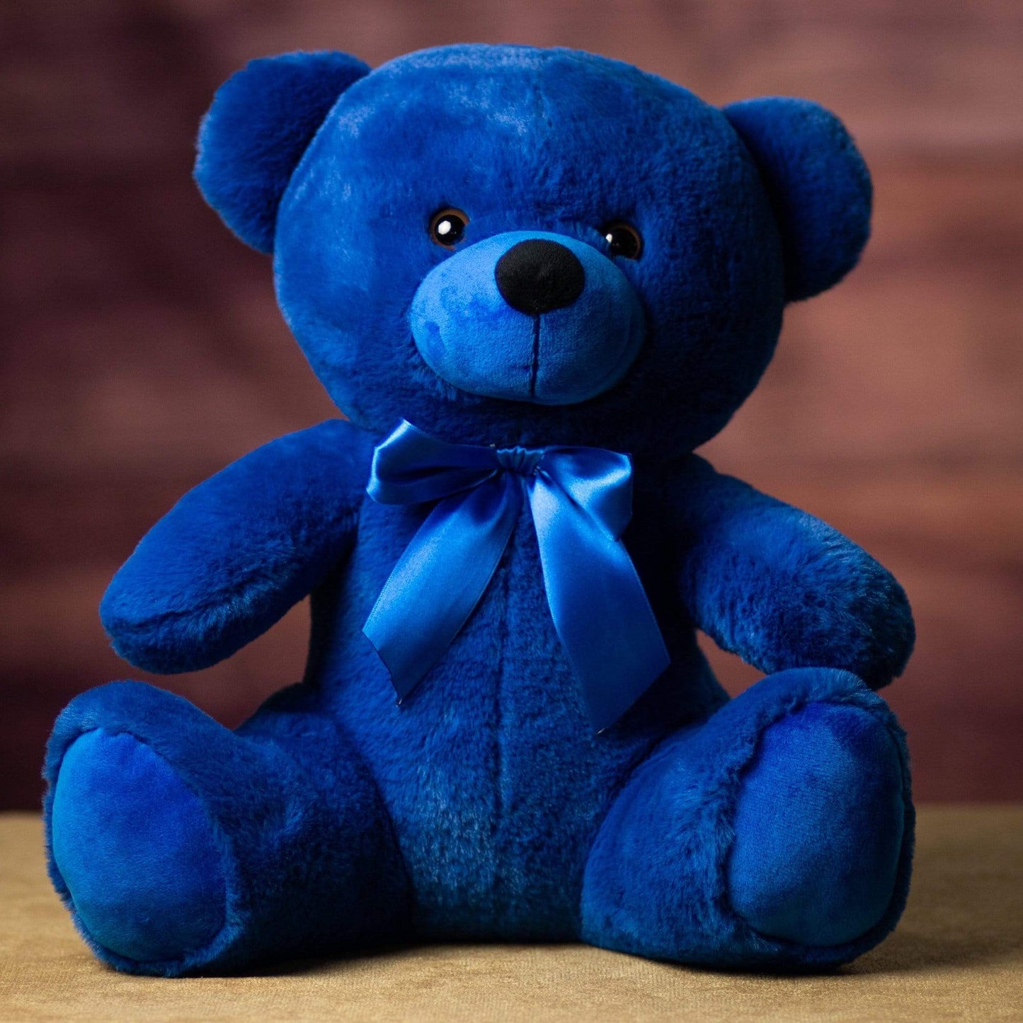 14 Inch Rainbow Colorama XL Bear - Vibrant Blue Plush Stuffed Animal