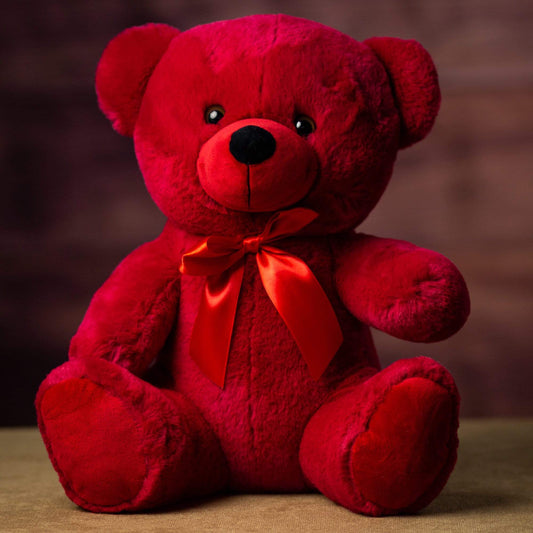 14 Inch Strawberry Red Teddy Bear – Soft & Cuddly Plush Toy