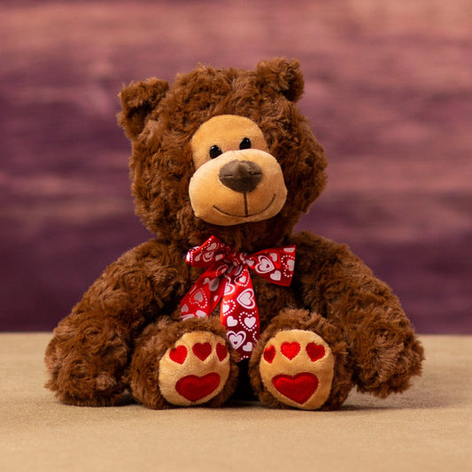 8 Inch Paw Print Heart Bear - Gift for Pet Lovers & Keepsakes